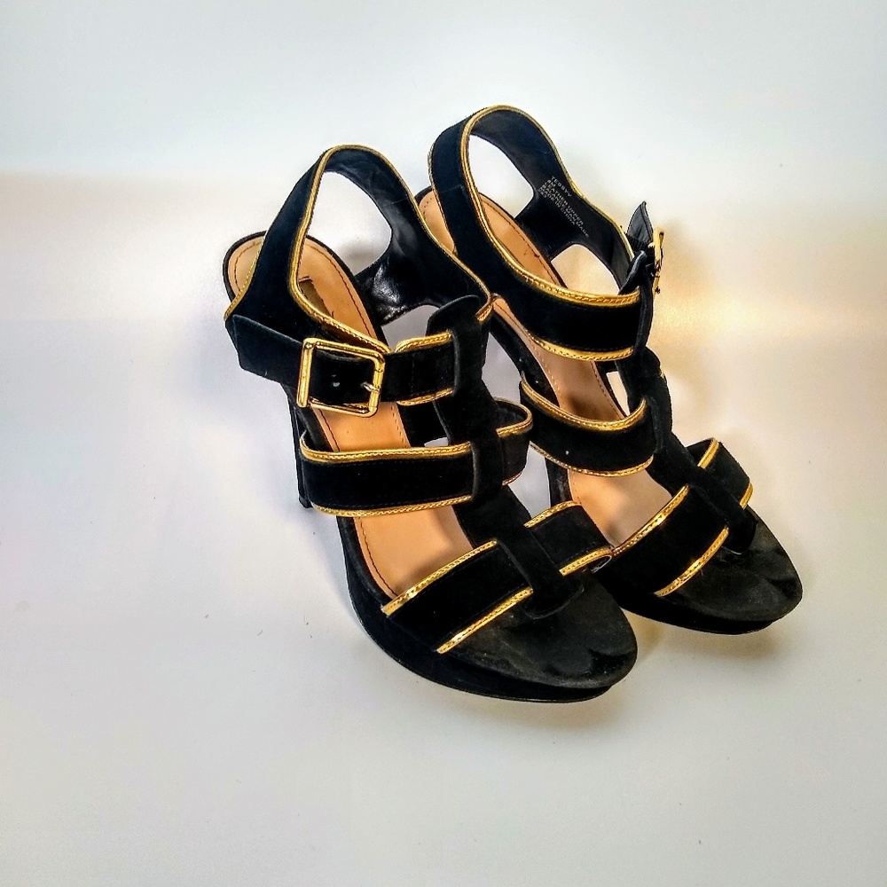 Super cute Steve Madden gold and black high heels! - Picture 3 of 8